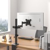 WORLDLIFT Pole Mount Monitor Arm Easy Clamp-on VESA Mount for