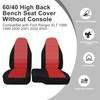 Fioqe 2PCS Front 60/40 Cloth High Back Bench Seat Cover