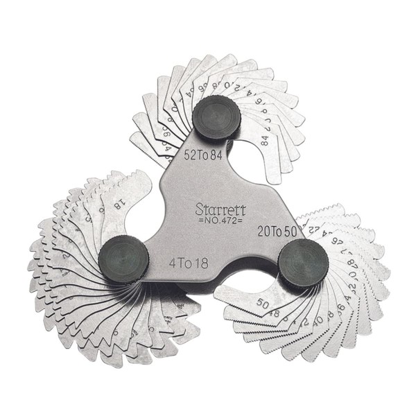 Starrett Steel Screw Pitch Gage with Locking Device - Ideal