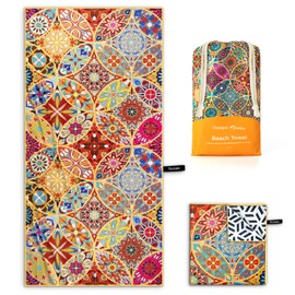 Ocoopa Diveblues Microfibre Beach Towel – Large 160 x 80 cm, Quick-Drying, Soft, Lightweight, Easy-Care, Compact, Sand-Free Towel, Perfect for the Beach, Swimming