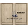 FIGEPO 6 Pack Child Proof U-Shaped Code Sliding Cabinet Door