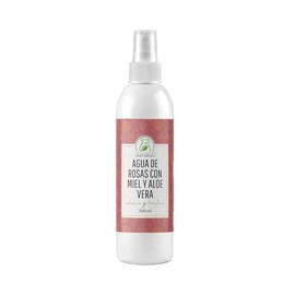 Agua de Rosas, Miel Orgánica & Aloe Vera Hidratante Facial Productos Mart Mexico 500ml