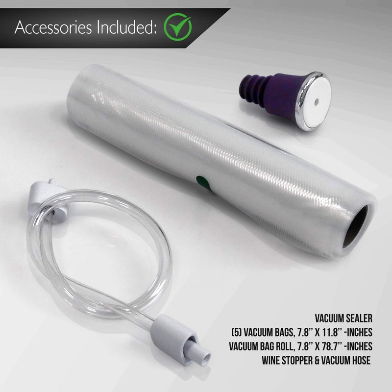 NutriChef Stainless Steel Vacuum Sealer For Food - High-Power Machine