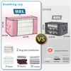 90 L Large Storage Bags, 8 Pack Clothes Storage Bins
