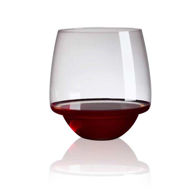 Cortunex Spill-Proof Wine Glass – Non-Spilling Stemless Glass, Great Gift