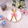 50Pcs Satin Ribbon Twist Tie Bows for Treat Bags, 3.5''