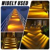 ROSHWEY Solar Stair Lights Outdoor Waterproof, 16 Pack Solar Step