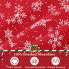 HCORA Christmas Twin Fitted Sheet and Pillowcase Set - 100%