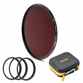 NiSi 67/72/77/82 ND5.0 Caddy Bundle - 82mm UV/IR Cut ND100000 (16.6 Stops), Brass Step-up Adapter (58mm, 62mm, 67mm, 72mm, 77mm), Filter Caddy Case - Celestial Event Photography Neutral Density Filter