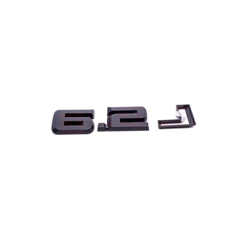 2Pcs Overlay 6.2L Emblems Car Badge Decal Compatible with 2019-2025