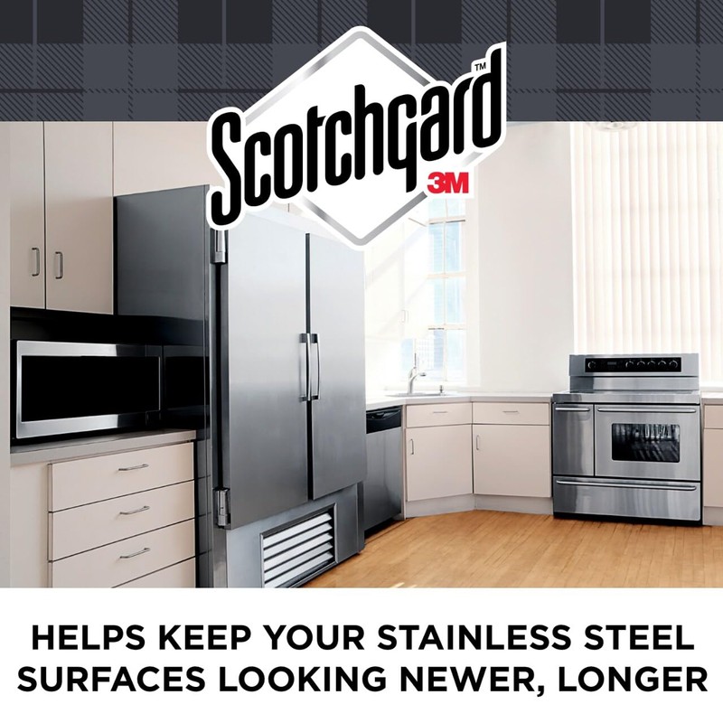 Scotchgard Stainless Steel Cleaner Resists Fingerprints & Smudges, No Drip