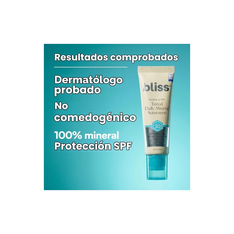 Bliss Block Star Spf 30 Protector Solar Tintado Diario Invisible