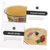 Zerodeko Retro Enamel Bowl Vintage Kitchen Basin Household Enamelware with