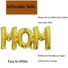 HADCKJA Letter Balloons Golden Mom Balloons Mother's Day Balloons Conjoined