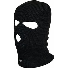 Highlander 3 Hole Balaclava - Black