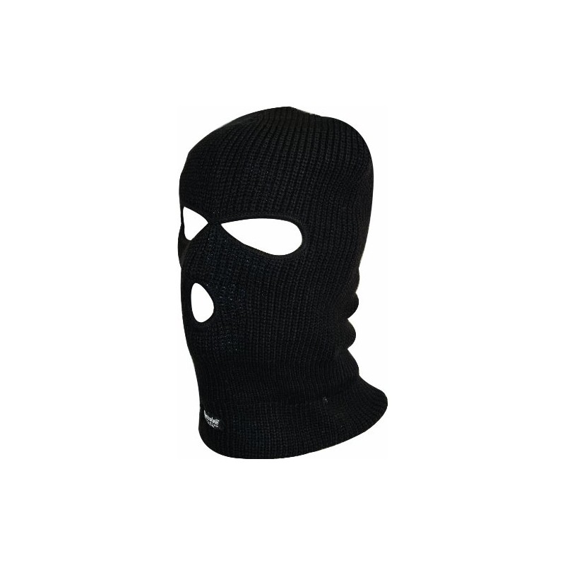 Highlander 3 Hole Balaclava - Black