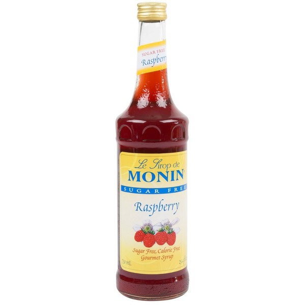 Monin Sugar Free Raspberry Syrup, 750 ml