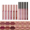 6 Pcs Velvety Matte Lip Gloss + lip Liner Set