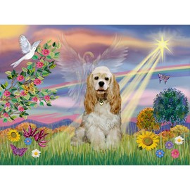 CafePress Cloud Angel/Cocker Spanie Throw Blanket Super Soft Fleece Plush Throw Blanket, 60"x50"