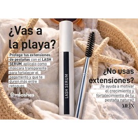 MEIN x MLashes  Lash serum para fortalecimiento de las pestañas a base de biotina e ingredientes naturales.