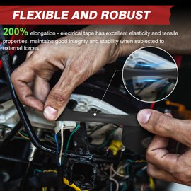 Avery Dennison Electrical Tape, 6 Rolls General Use PVC Electric Tape, UL/CSA Listed 3/4 in x 66 ft Insulating Vinyl Tape for Electrical, Repairs, Automotive and Equipment, EE-100, Multi Colored