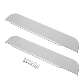 G-PLUS Chop Top Door Trim Stainless Steel 5" Drop Polished Fits Kenworth T600, T660, T800 & W900 Trucks/Fit Daylight & Non-Daylight Doors