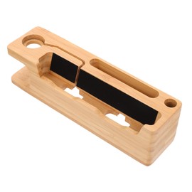 LABRIMP Wood Docking Station for Phone Watch Stylish Desktop Organizer Premium Charging Stand for Keys Practical for Friends Family