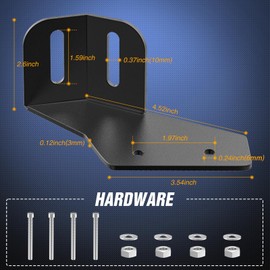 Nilight Light Bar Mounting Brackets for 42-45 Inch LED Bars UTV Roof Upper Windshield Compatible with Can-am Maverick X3 MAX All Models 2017 2018 2019 2020 2021 2022 2023 2024