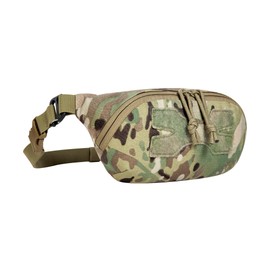 Tasmanian Tiger TT Hip Pouch MC Lightweight Tactical Hip Bag with Mesh Compartments and Detachable Belly Strap Molle Hangable Compact Foldable Multicam