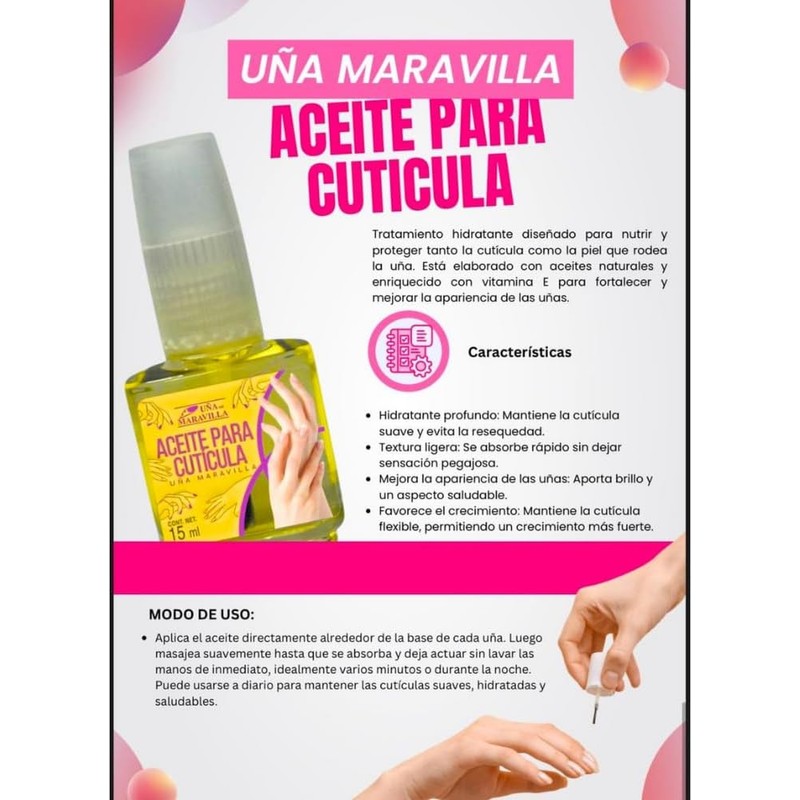 Esmalte Aceite Para Cutícula - KJ Beauty Producto 100% Mexicano