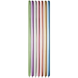 Vibrant 50ct Reflex Assortment Twisting Balloons - Biodegradable Party Supplies for Unisex Birthday Celebrations - Durable Fun for Everyone!