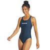Sporti Guard Solid Wide Strap One Piece Swimsuit - Navy