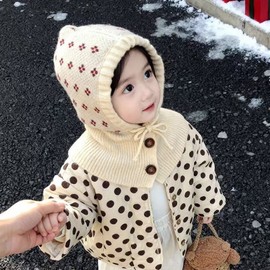 Hallyu Kids' Balaclava Rapha Hat - Warm Thick Knit for Autumn Winter (lf2466) One Size/Style 4 3ea