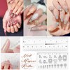 4Pcs Nail Measurement Ruler Fake Nails Measuring Ruler Nail Measure