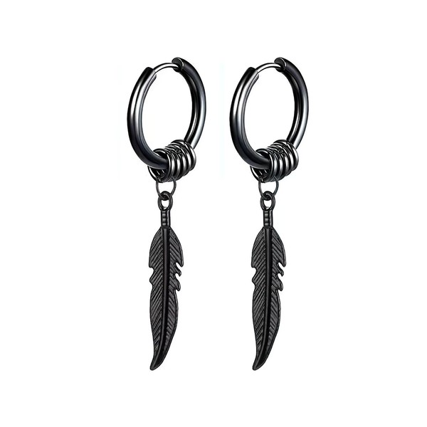 TREENEST Pendientes Hombres Acero Inoxidable Piercing Para Hombre y Mujer