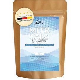 Lessig Sea Salt Fine – 900 g – Mediterranean Fine Salt – No Additives – No Added Iodine – No Trickling Aids