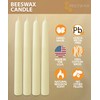 Hyoola 8" Beeswax Taper Candles - 8 Hour Burn Time