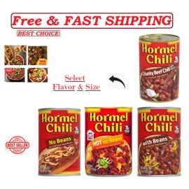 Hormel New - Hormel Beans, No artificial ingredients, - Select Flavor Size., - 15 Ounce (Pack of 1), Chili Chunky Beef Chili with Beans