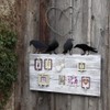 4 Pcs Crow Acrylic Bird Sculpture Bird Silhouette Garden Art