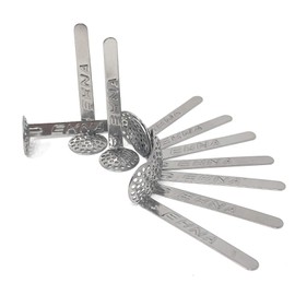 EKNA EKNA Steel Hanging Screens 15 mm for Tobacco Pipes, Water Pipes, Pack of 10 Steel Hanging Screens + Stickers (10, 15 mm)