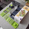 Generic 14in1 vegetable cutter, green gray