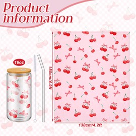 Yetene Pink Cherry Bow Party Favor Include Glass Cup and Blanket Set Pink and Red Cherry Stuff for Women Cute Birthday Gift for Women Sister Her Home Bedroom Sofa Decor Galentines Day Favors