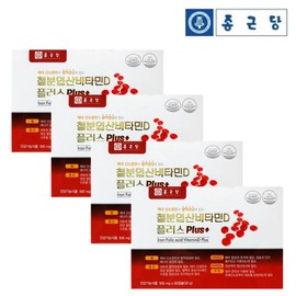 Chong Kun Dang Iron Folic Acid Vitamin D Plus 60 Capsules 4 / 종근당 철분 엽산 비타민D 플러스 60캡슐 4개