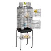 Happybuy 64-inch Open-top Large Parrot Bird Cage with Detachable Rolling
