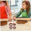 iplusmile 4Pcs Cute Sandwich Maker Molds Cookie Stamp Set for