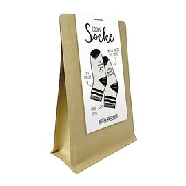 Grafik-Werkstatt Men's Casual Socks Colourful Saying | Gute-Laune-Socke | White Size 41-45, White
