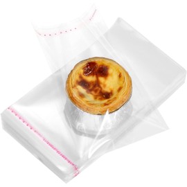 Sacchetti Cellophane 300Pcs Sacchetti Di Cellophane Trasparente 10 * 15+3cm Autoadesivi Bustine Trasparenti Sacchettini Trasparenti Per Vestiti Prodotti Da Forno Regali Di Nozze Feste