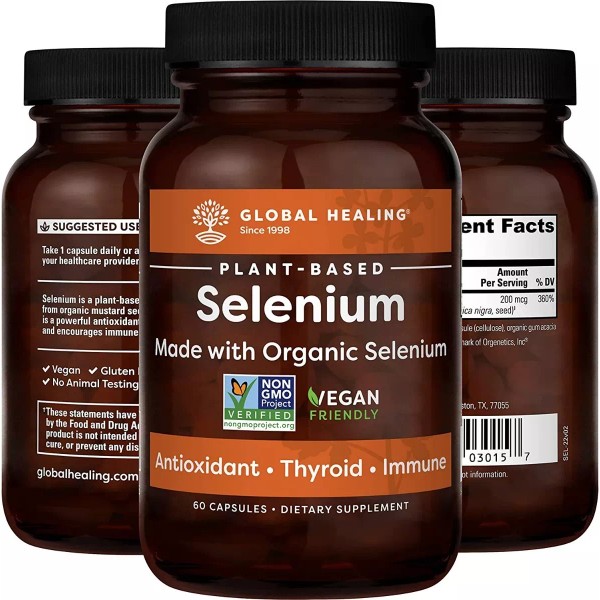 Global Healing Selenium 60 Capsules