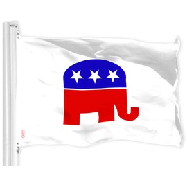 G128 Republican Party Flag | 3x5 Ft | LiteWeave Pro Series Printed 150D Polyester | Indoor/Outdoor, Vibrant Colors, Brass Grommets, Thicker and More Durable Than 100D 75D Polyester