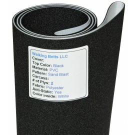 Walking Belts LLC Techno G Run 600 XT Pro Treadmill Running Belt 2Ply Sand Blast SN D390U
